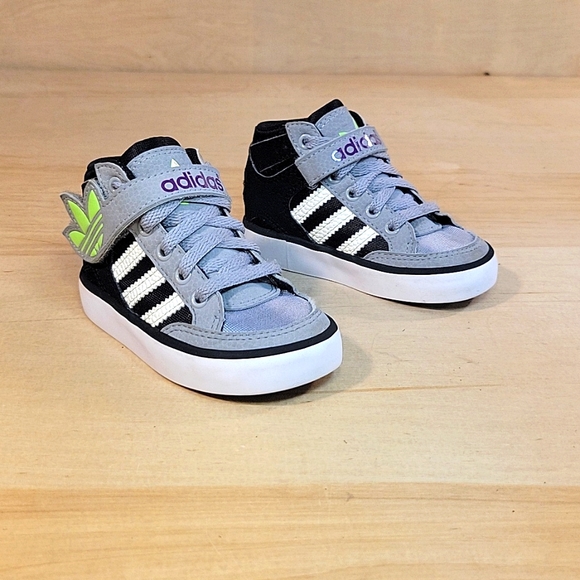 Adidas Originals Hardcourt Kids Toddler High Top Shoes - Picture 2 of 8